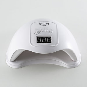 48W Smart Sensor UV LED Nail Dryer for Fast Curing and Phototherapy - Teleplus 48w smart sensor nail phototherapy