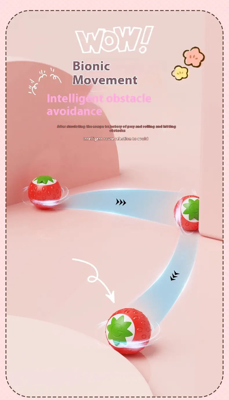 Kassipalliroheline ja oranž interaktiivne veerev kuuli mänguasi lemmikloomadele