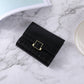 Short Style Solid Color Three Fold Student Coin Purse Female - Purse So Short It Can’t Hold Long Stories