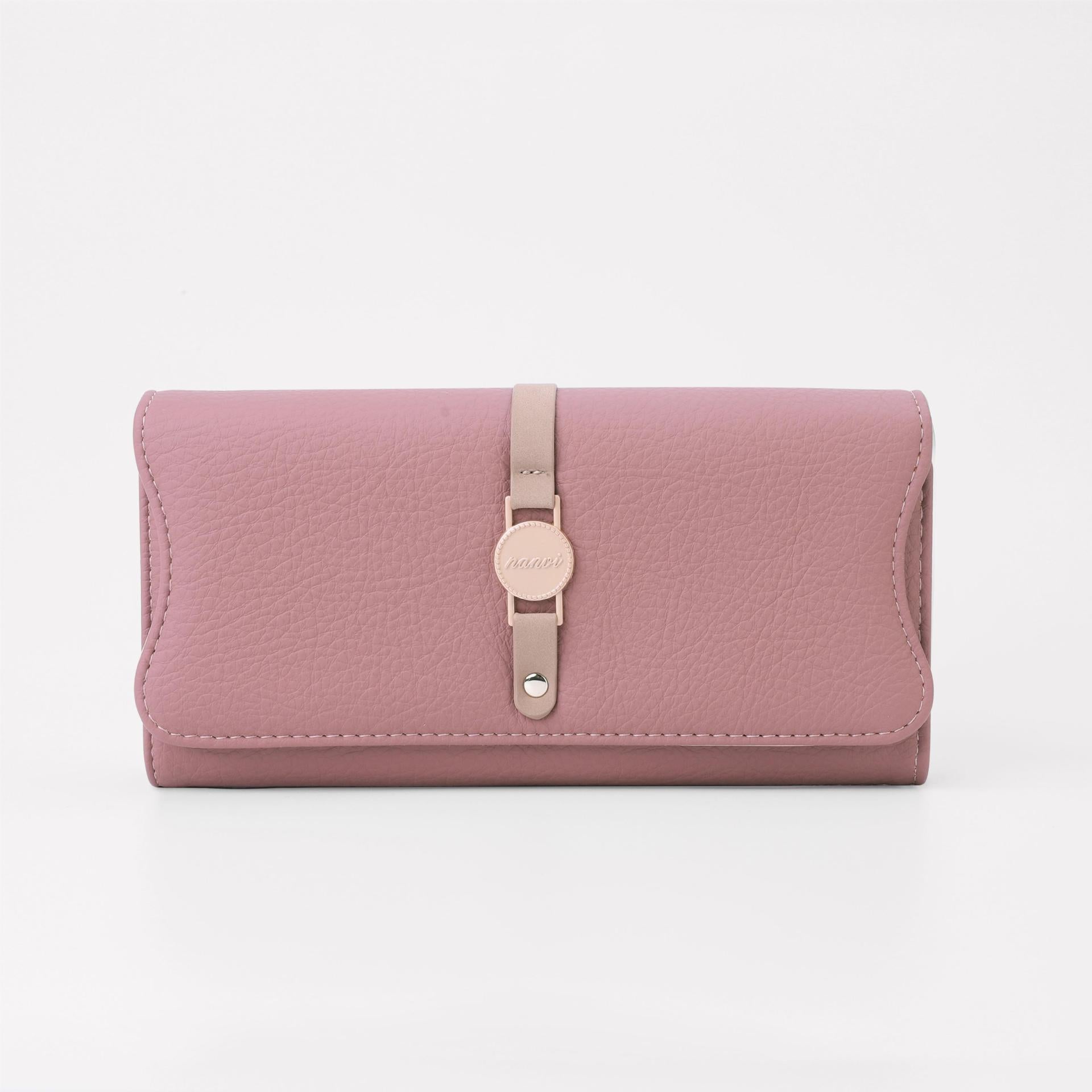 Women’s Leather Purse Long And Simple Fashion - Purse Perfection for Women Who Love Simple Style