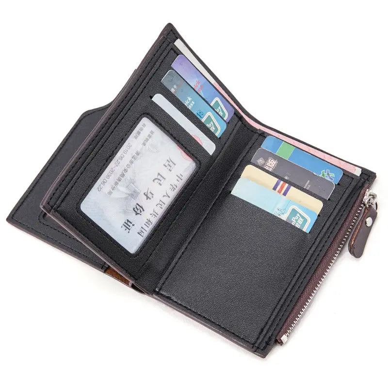 PU Fashion Card Wallet with Multiple Slots for United States and CHF Buyers