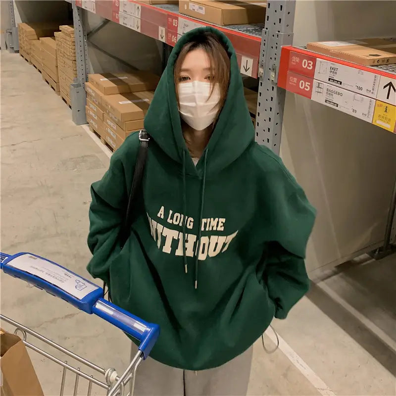 Męska szara sosna zielona drukowana luźna koszula poliestrowa