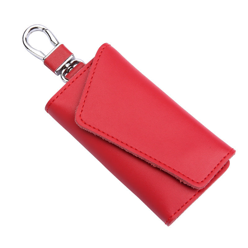 Large Capacity Real Leather Car Key Case - Large Capacity Leather Key Case for Lychee Lovers