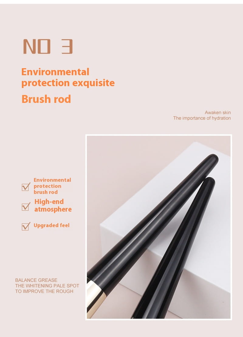 Foundation Brush Oblique Flat Head for Precise Makeup Application by Teleplus