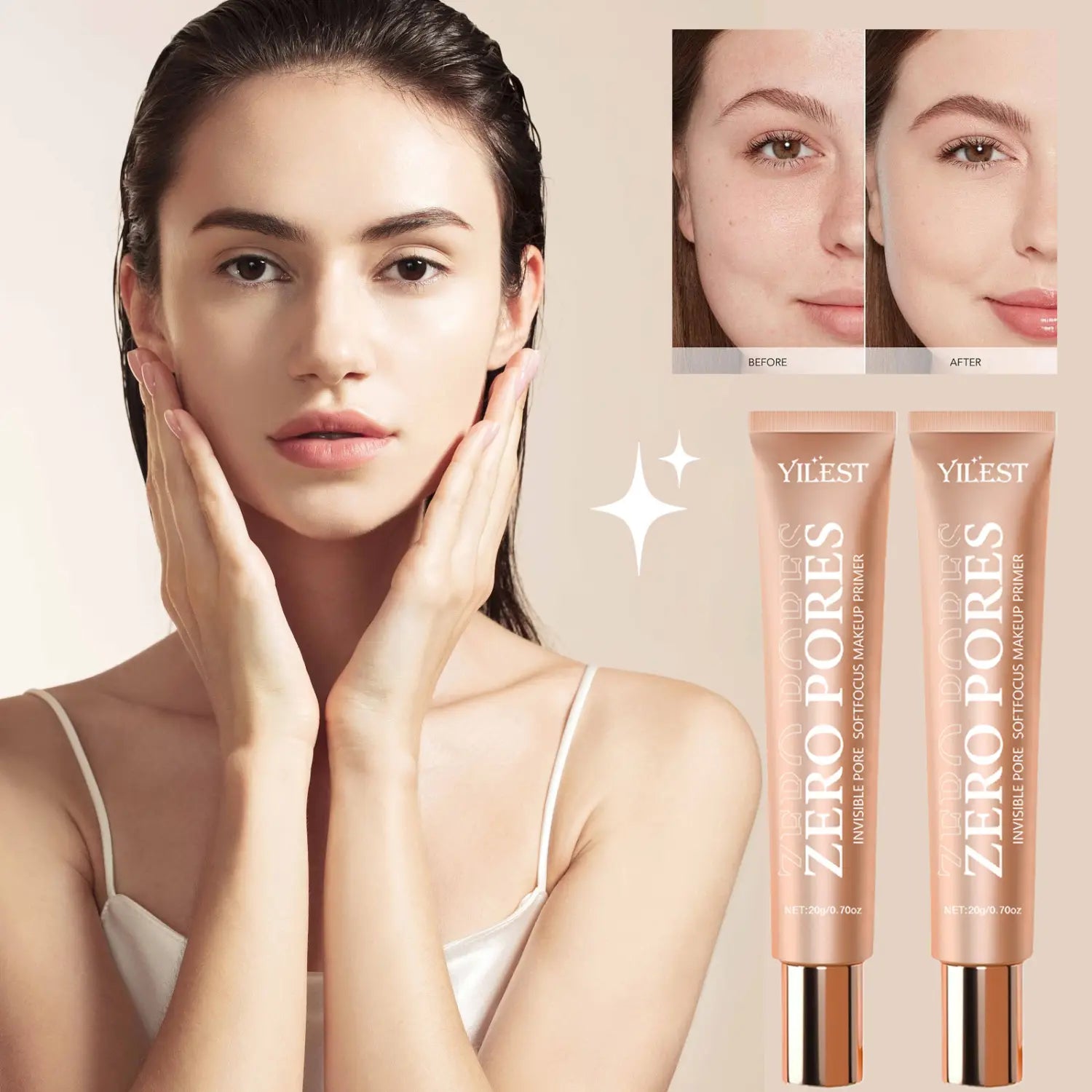 Product Net 20g Isolation Plain Face Brightening Primer for Makeup