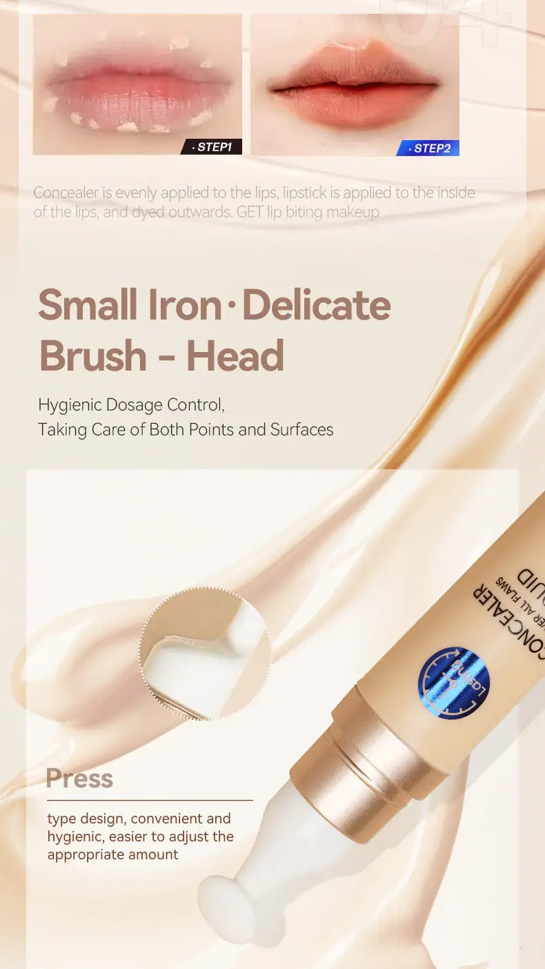 Waterproof Liquid Concealer to Improve Skin Color and Cover Imperfections