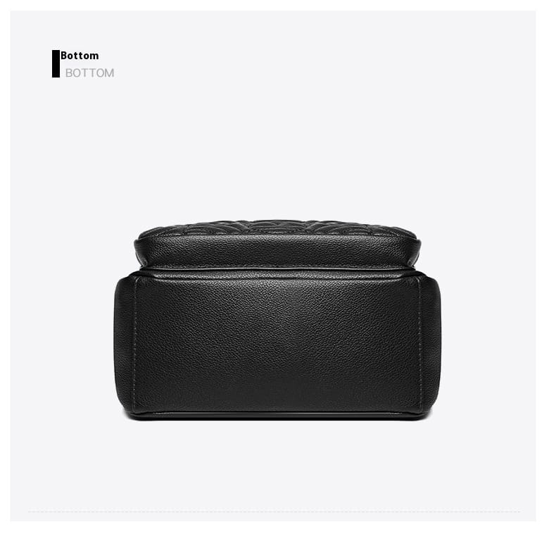 Embossed Casual Fashion Shoulder Messenger Bag with Sandwich Pocket
