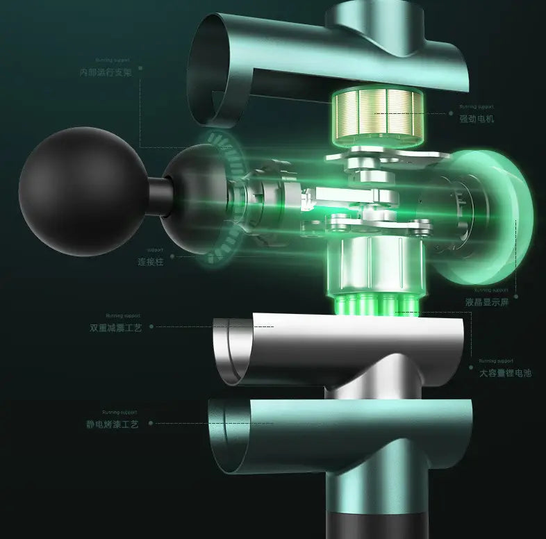 Stille liten husholdnings berøringsskjerm fasciapistol