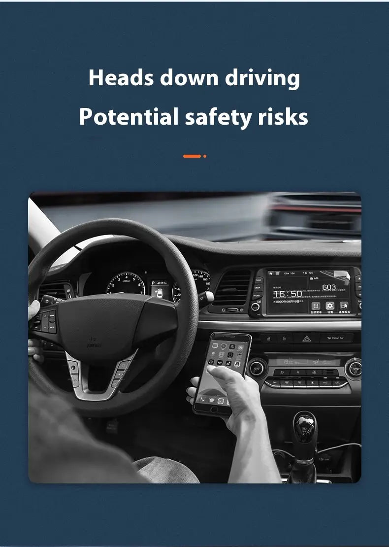 Universal Car Phone Holder Dashboard Mount for Navigation and Safety