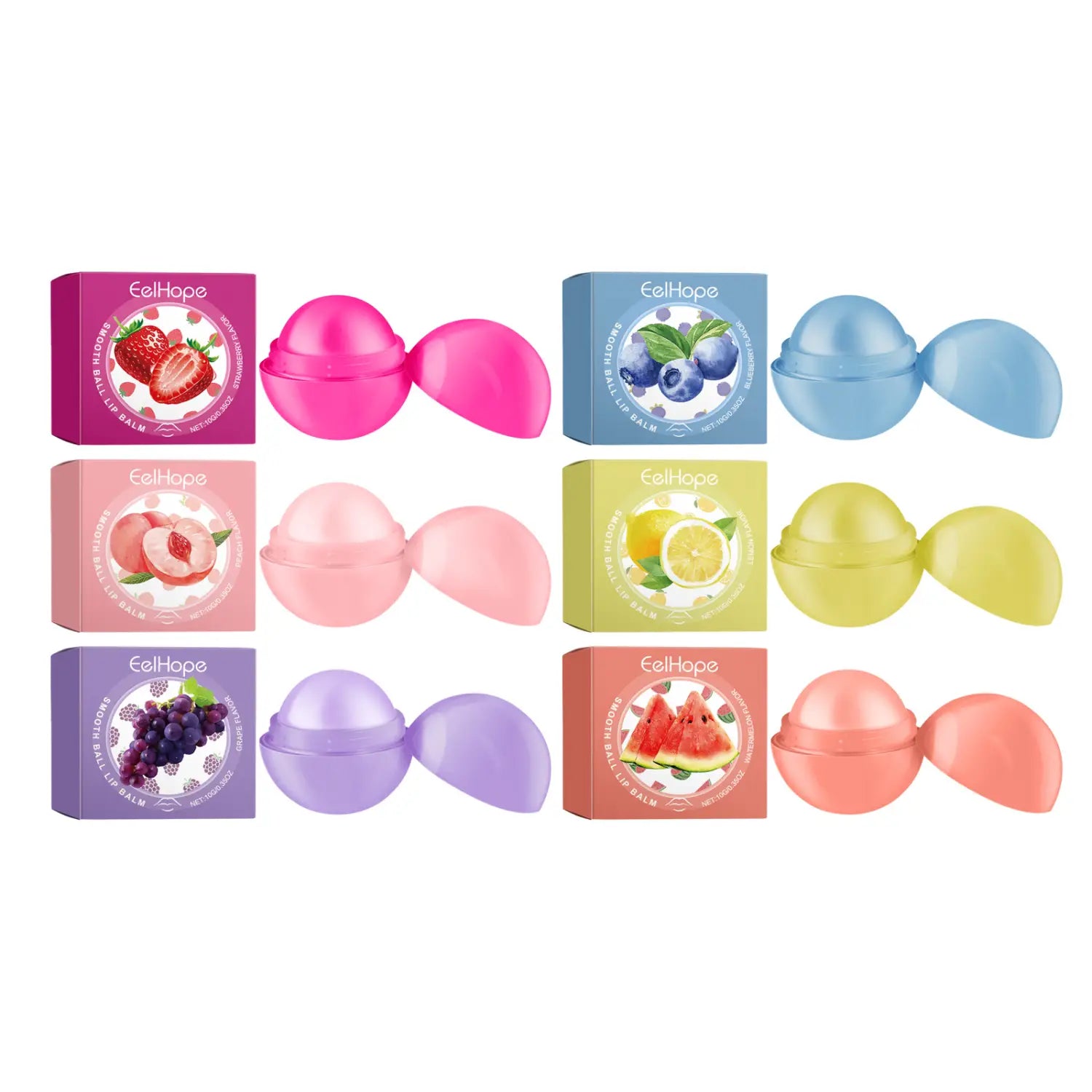 Moisturizing Lip Balm with Fruit Flavors and Shea Butter for Care