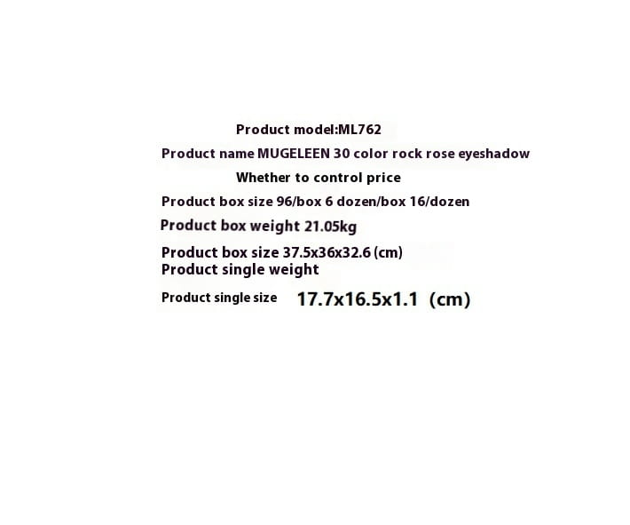 Champagne Rose Brown Eye Shadow Plate with 30 Colors for Neutral Looks