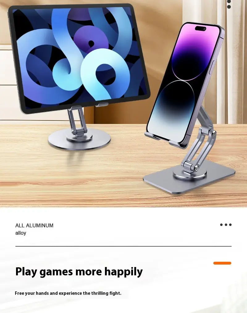 Aluminum Alloy Mobile Phone Desktop Bracket with Rotation Telescopic Adjustment