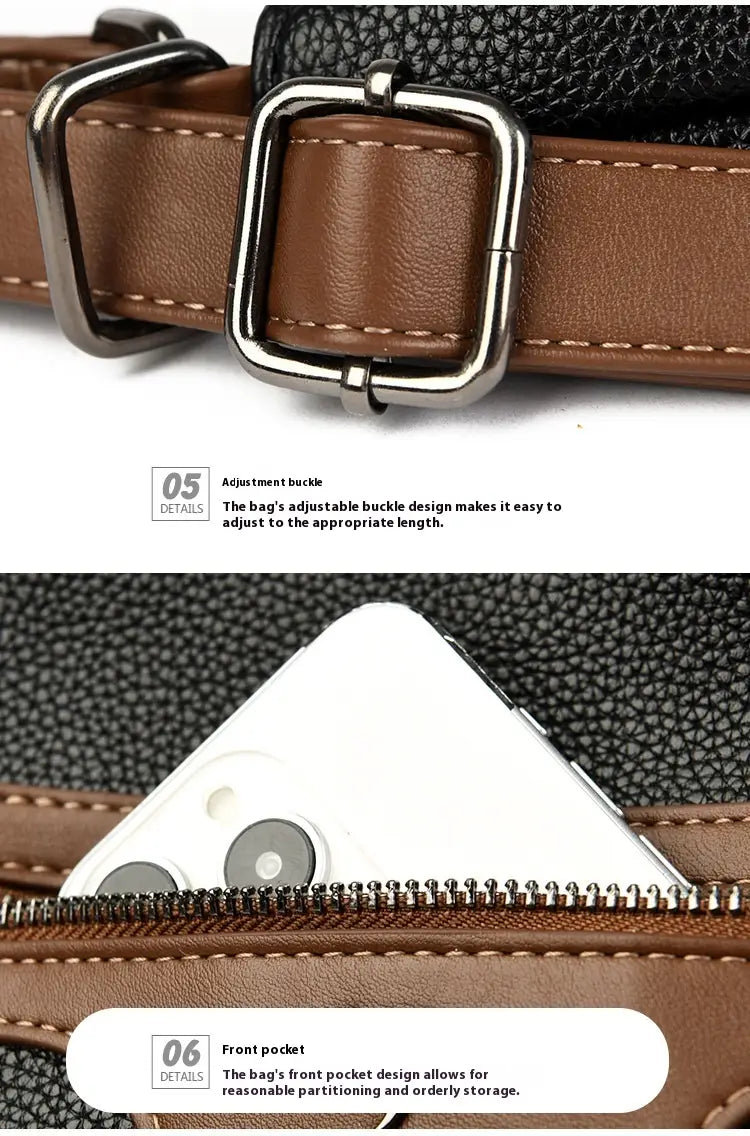 Large Capacity Multi Compartment Cross Body Bag in Durable Polyester Fabrics