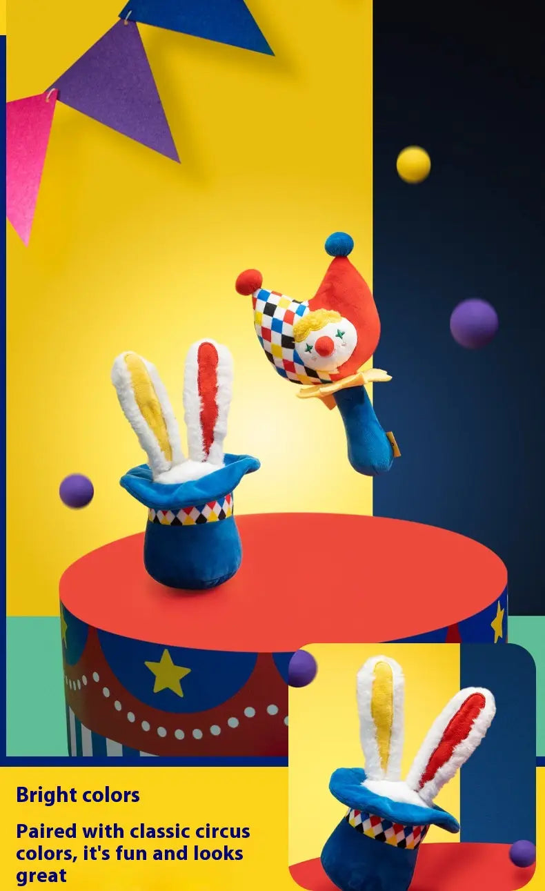 Plush Dog Toy with Squeaker Rabbit Design Interactive Pet Chew