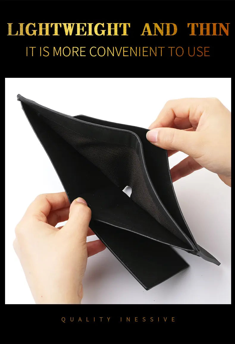 7-Pack Ultra-Light Polyester Wallet Linings in Black and Brown