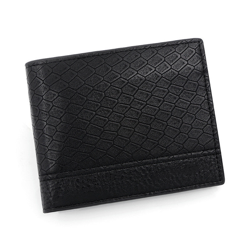 Men’s Fashion Large Capacity Embossed Snake Pattern Wallet - Snakes Don’t Bite Back D2418-1 Wallet in Style