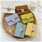 Female Mini Minority Simple Portable Elegant Flip Metal Buckle Card Holder Ins Student Wallet Fashion - Flip Your Style