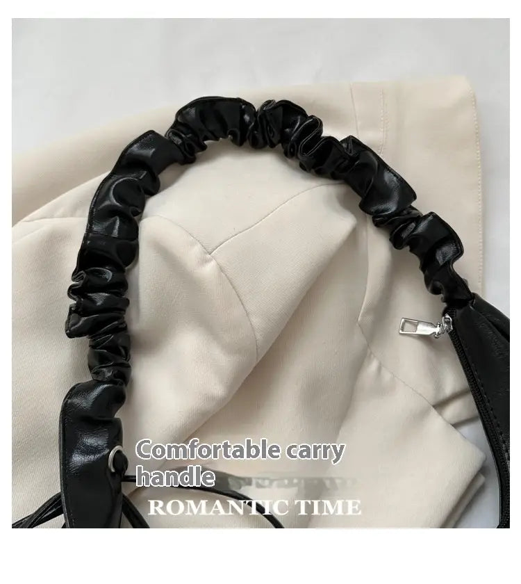 Mittlere PU -Umhängetasche mit Telefontasche schwarzes braunes weißes Gold Silber