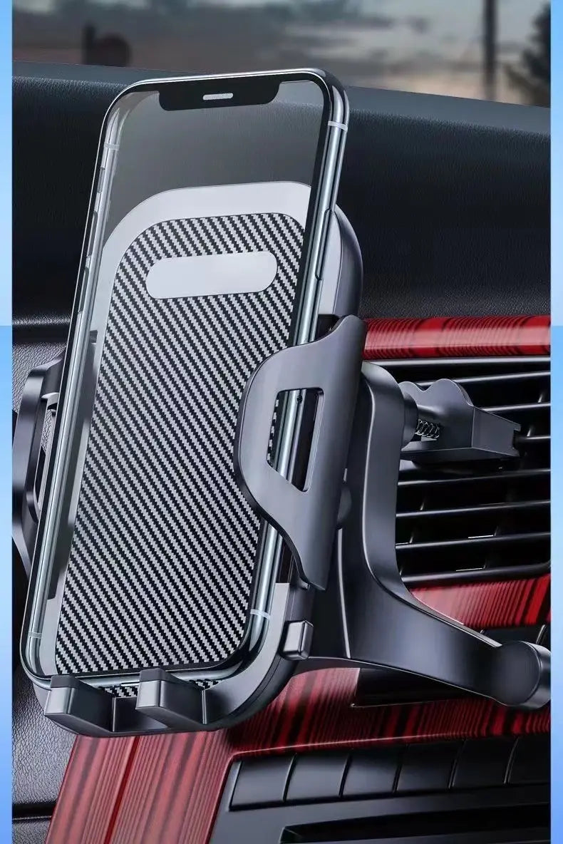 Three-in-One Car Phone Holder with Adhesive Pad in Gold Silver Black