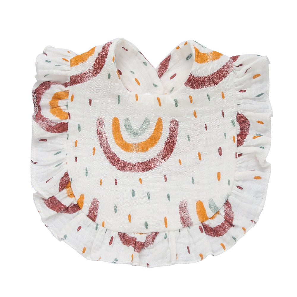 Baby Cotton Printed Gauze Bib - Gauze Bibs That Can Handle Baby’s Messy Adventures