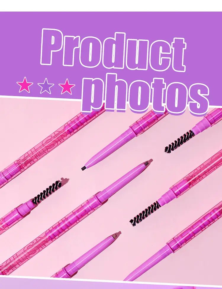 Waterproof Eyebrow Pencil Set with 4 Neutral and Dark Shades