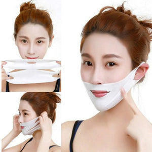 4D Double V Face Hanging Ear Face Paste Hydrogel Mask Lifting Firming Thin Masseter Double Chin Mask - Lift Your Skin