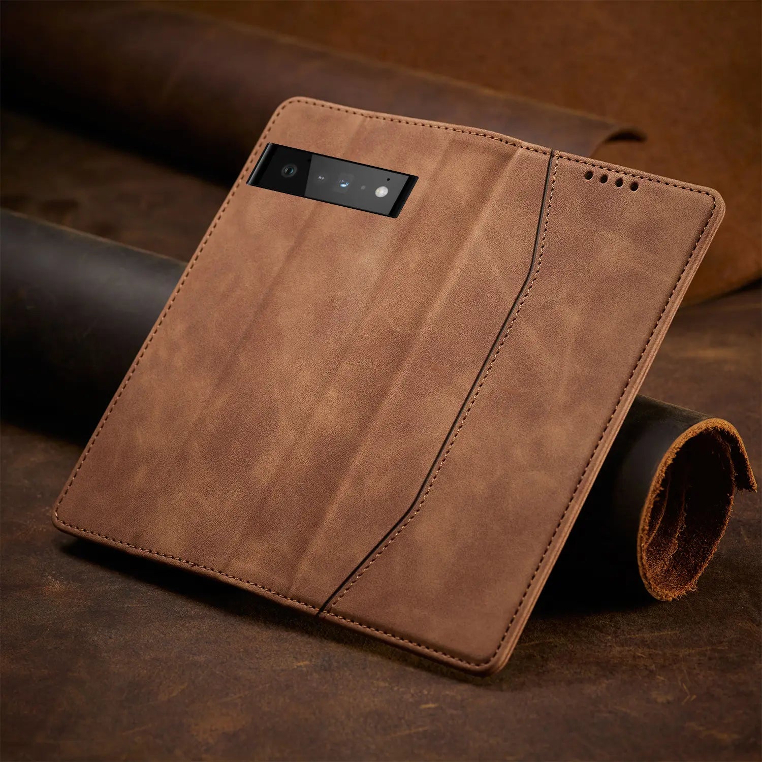 Mobile Phone Leather Case Magnetic Flip Cover