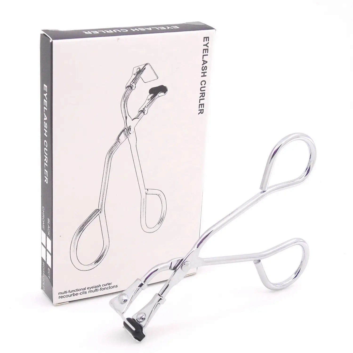 Portable Segmented Partial Curling Eyelash Clip in Silver Titanium and Colors