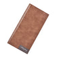 Men’s Long Wallet Fashion Button Bag Thin Style - Men’s Long Wallet: Stylish Leather Wallet for All