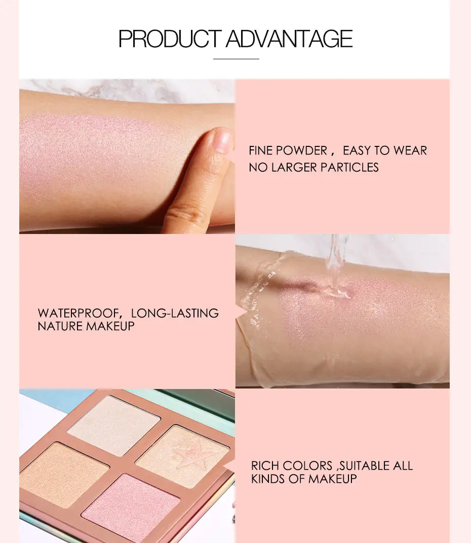 Xingx Highlighting Powder FA63 Universal Skin Tone for Festivals and Makeup