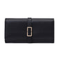 Long Metal Buckle Simple Tri-fold Clutch - Long Metal Buckle Clutch for Fashionably Forgetful