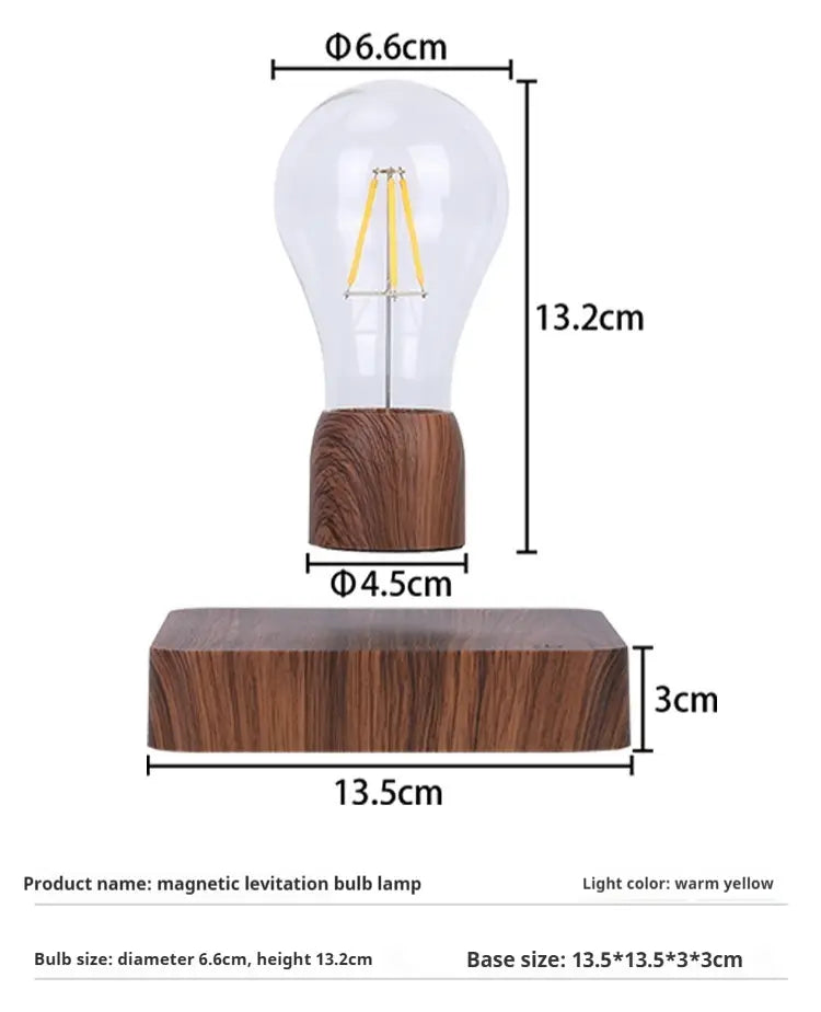 Creative Night Light with Magnetic Suspension Bulb and Charging Base