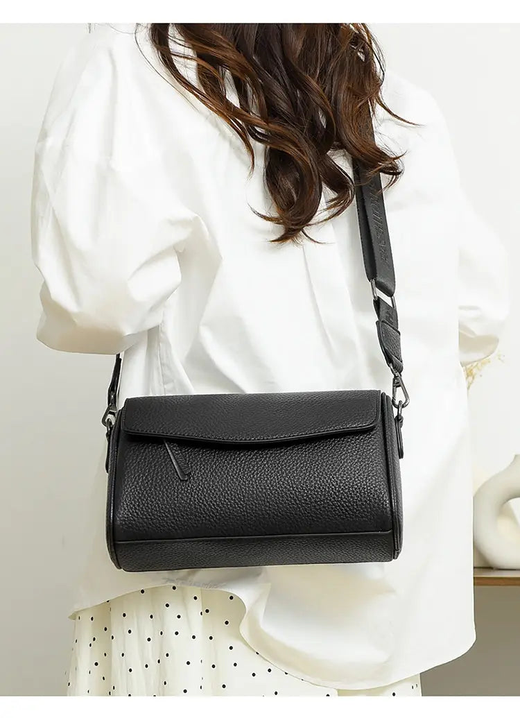 Homme authentique ordinateur portable en cuir sac à dos noir noir brun vache de vache de voyage urbain sac