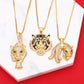 Three-dimensional Full Diamond Painting Oil Tiger Head Pendant Necklace - Shiny Tiger Pendant Necklace for Purr-fect