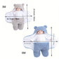 Winter Baby Sleeping Bag Bear Nap Printed Sleeping Bag Suitable For Babies Aged 0-10 Months Soft Nap Mat With Removable