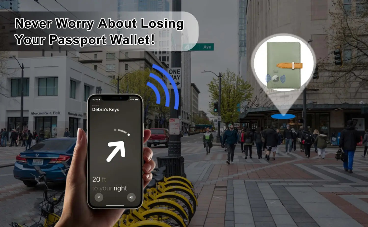 Portefeuille en cuir mince étanche pour les hommes et les femmes Bifold RFID Blocage