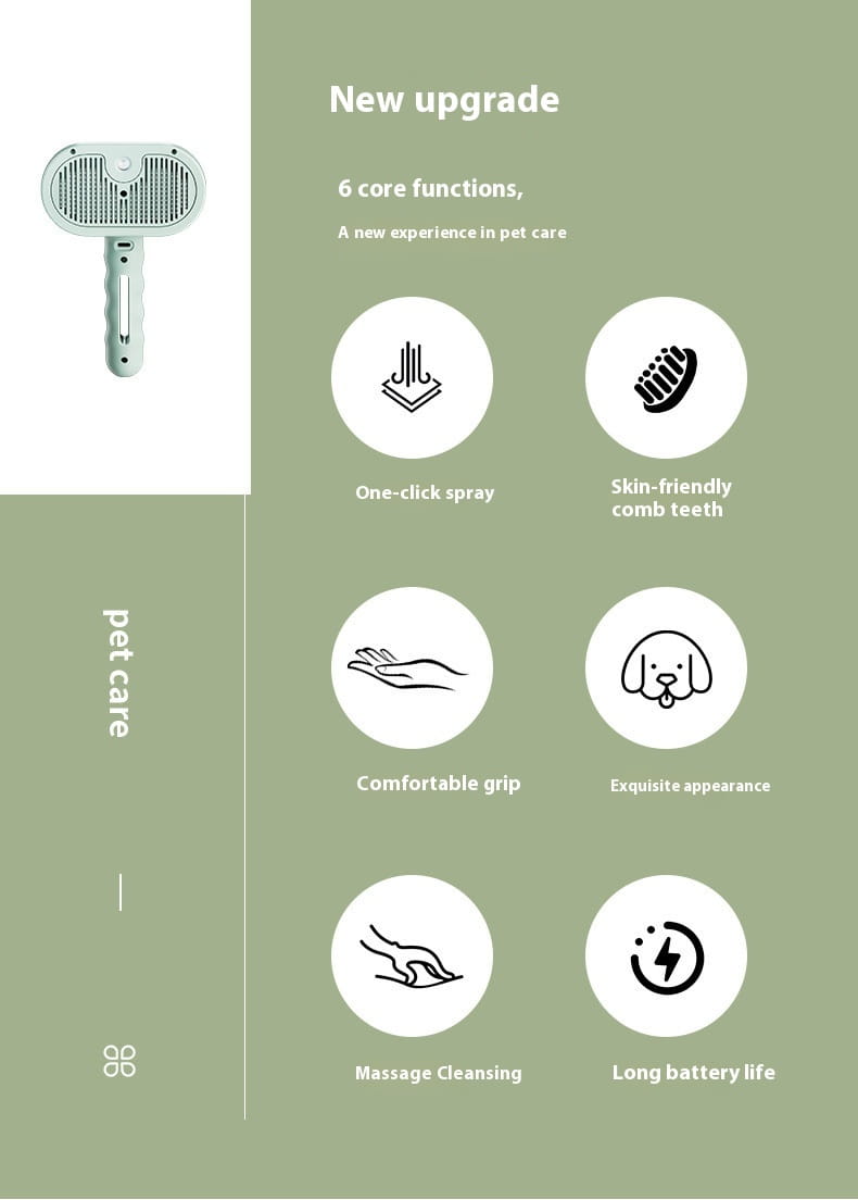 Deshedding -Kamm für Haustiere, das Pflegewerkzeug entzieht, entfernt loses Haare und Unterwand