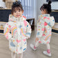 New Style Children’s Down Jacket Middle Long Cute Thickened Cotton