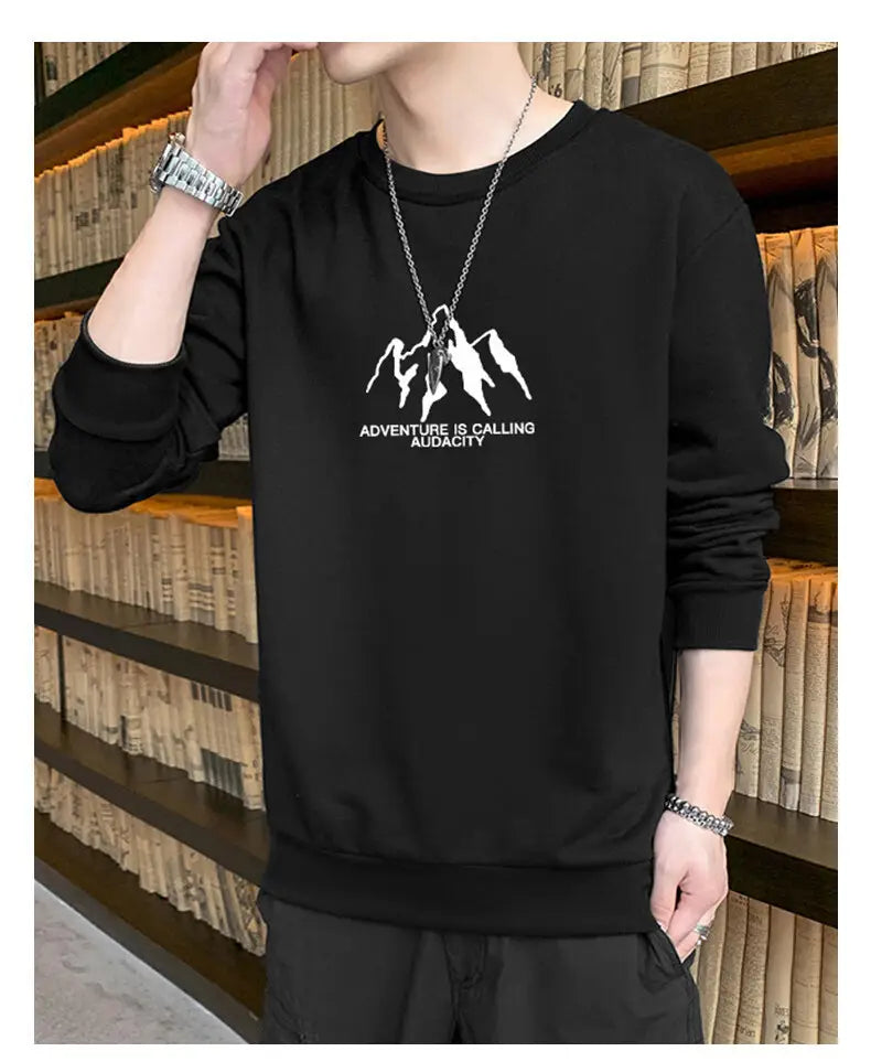 Meeste pikkade varrukatega pulloveri polüester dressipluus mitmes värvitoonis pluss suurused