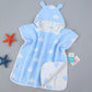 Children’s Bath Towel Cape With Cap Pure Cotton Gauze