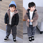 Boy’s Cotton-padded Winter Jacket Children’s Cotton-padded Jacket Double-sided Wear