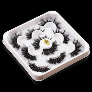 5 Pairs Of Thick False Eyelashes