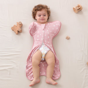 Baby Sleeping Bag Four Seasons Surrender Anti-startle Bags - Baby Sleeping Bag for Love Heart Nap Enthusiasts