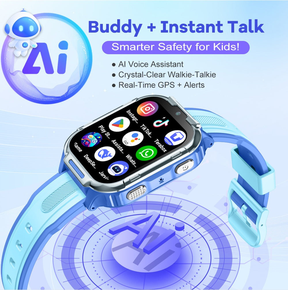 4G Kids Smart Watch GPS Tracker for Child Safety and Activity Monitoring - gps tracker kids smart watch real-time