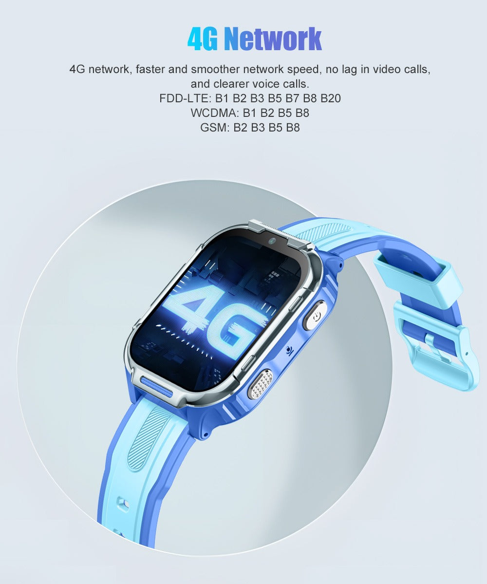 4G Kids Smart Watch GPS Tracker for Child Safety and Activity Monitoring - gps tracker kids smart watch real-time