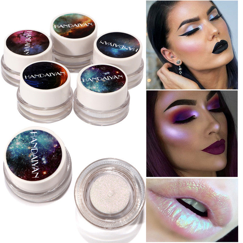 5 Colors Aurora Chameleon Highlighter 3D Shine Shimmer Eyeshadow Bronzer Contour Cream Rainbow Highlighting Beauty