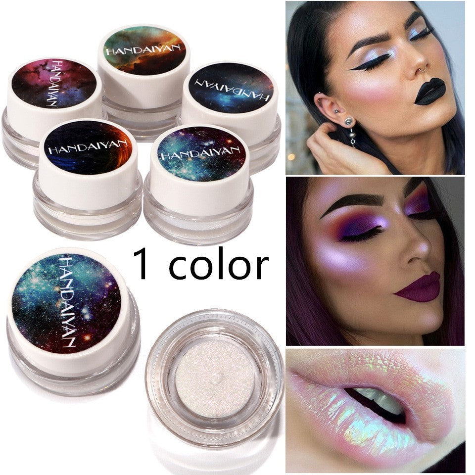 5 Colors Aurora Chameleon Highlighter 3D Shine Shimmer Eyeshadow Bronzer Contour Cream Rainbow Highlighting Beauty