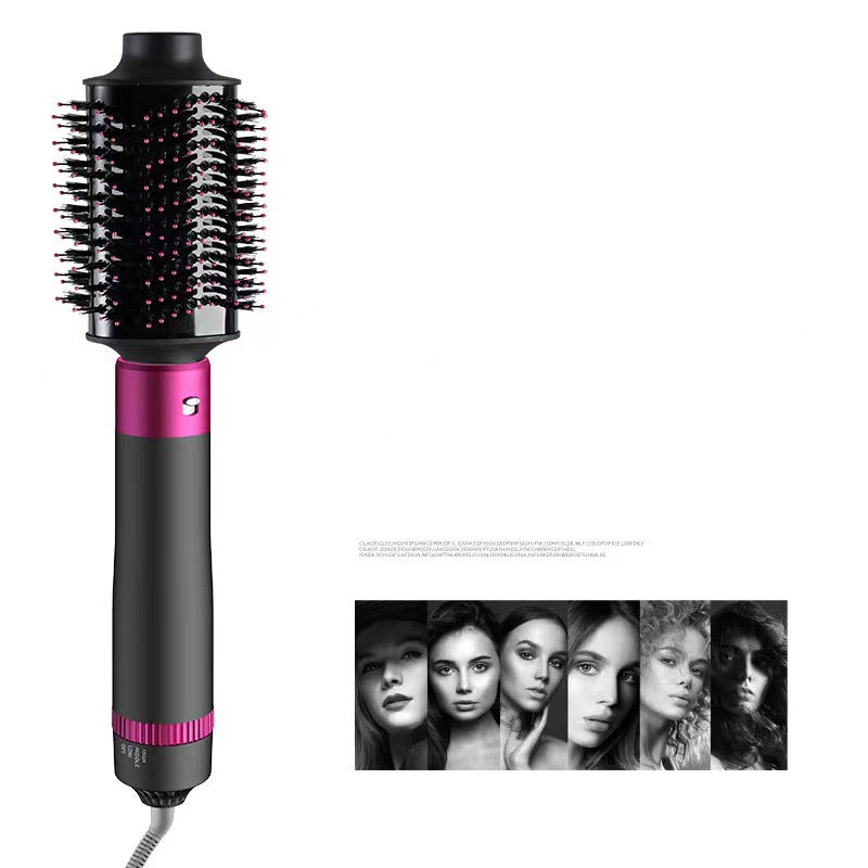 5-In-1 Hair Dryer Brush with Straightening and Curling Functions - Teleplus 5-in-1 hair dryer brush straightening