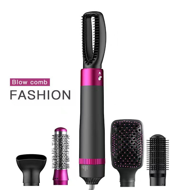 5-In-1 Hair Dryer Brush with Straightening and Curling Functions - Teleplus 5-in-1 hair dryer brush straightening