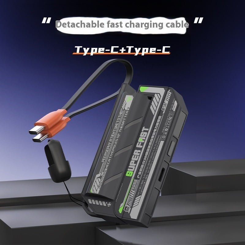 5000mAh Mobile Power Bank with Data Cable Compact Portable Charger - Teleplus mobile power bank